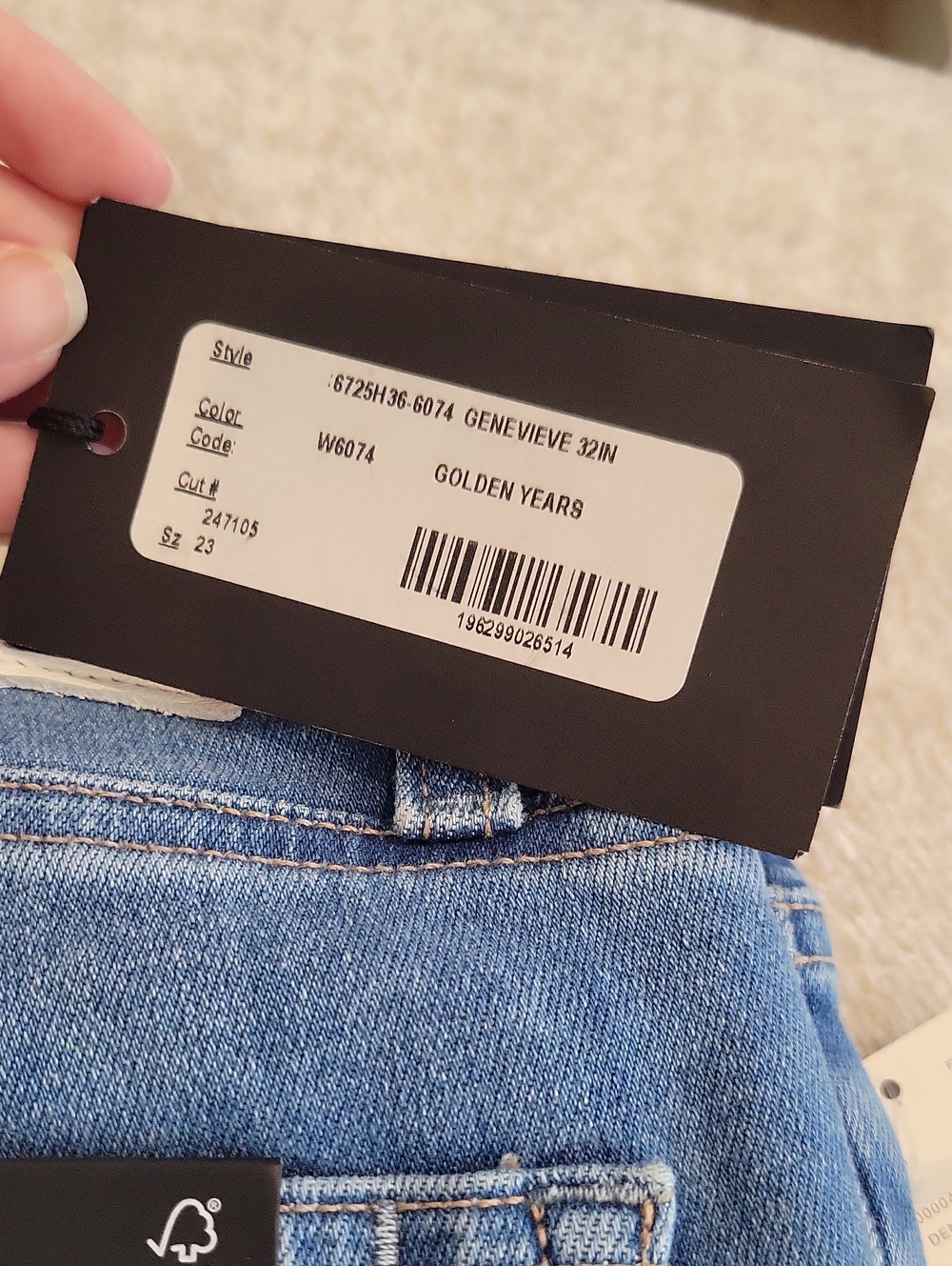 Paige Jeans, High-Rise Flare Style, New With Tags, Size 23 Waist - Picture 4 of 11
